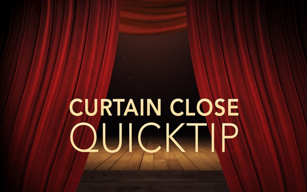 Curtain Closing in After Effects