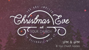 Graphic we used for our Christmas Eve Service