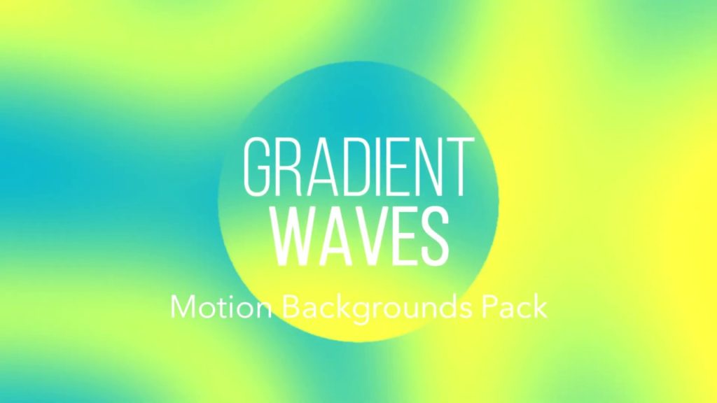 GRADIENT WAVES Motion Backgrounds Pack