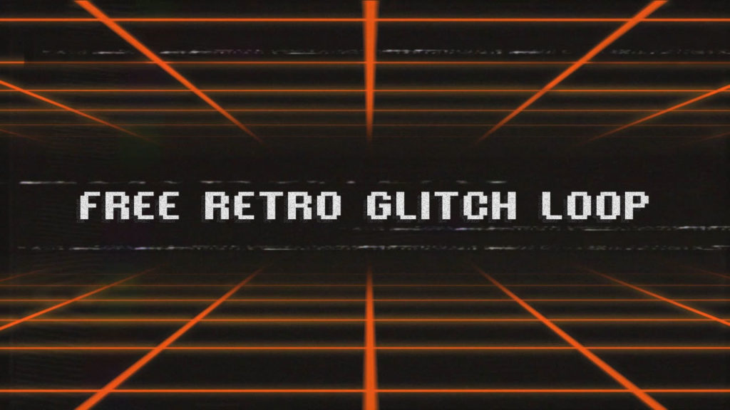 Retro Grid Motion Loop (Orange)