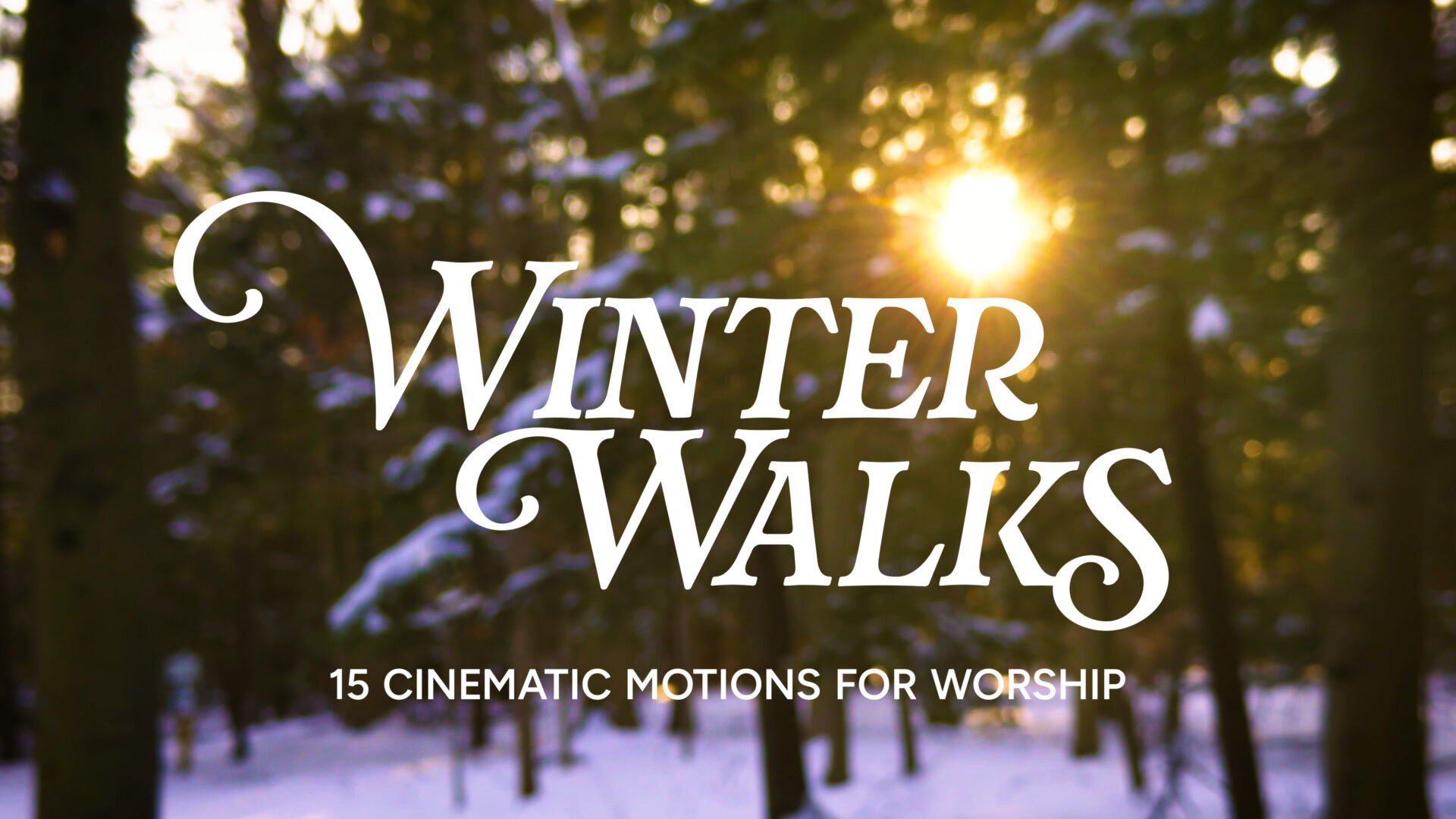 Winter Walks: 15 Cinematic Motion Backgrounds